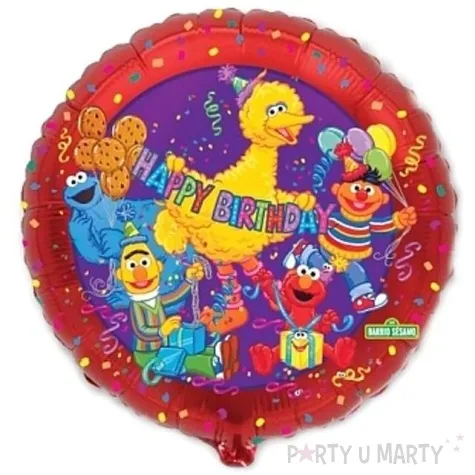 balon foliowy 18 ulica sezamkowa urodziny