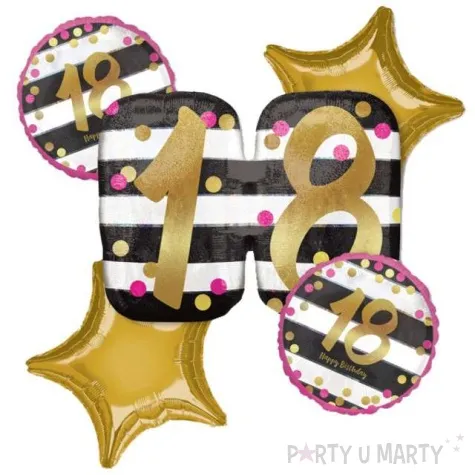balon foliowy 18 urodziny milestone amscan zestaw