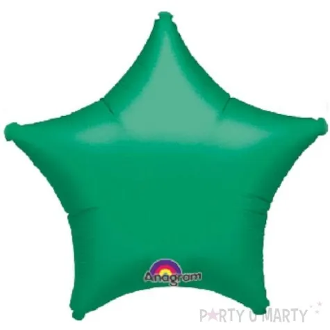 balon foliowy 19 gwiazdka zielona