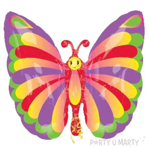 balon foliowy 24 kolorowy motyl