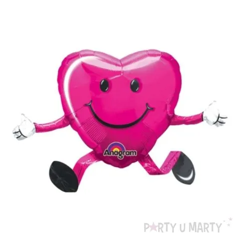 balon foliowy 26x19 awk szczesliwe serce 1 szt