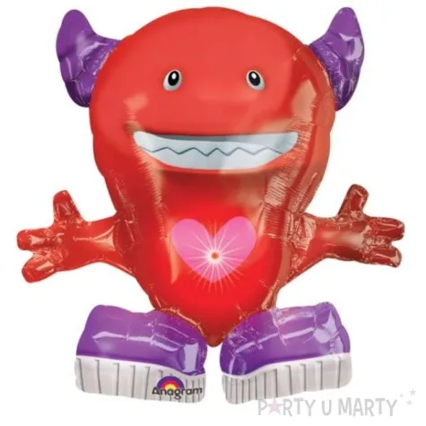 balon foliowy 27 czerwony stworek