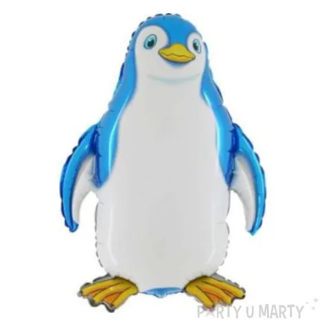 balon foliowy 36 pingwin niebieski