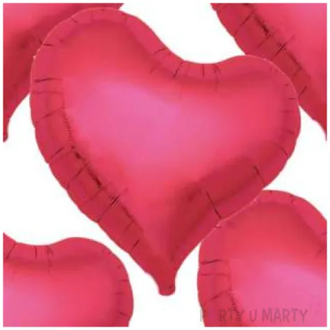 balon foliowy 5 serc czerwony metallic takarakosan 14 5 szt hrt