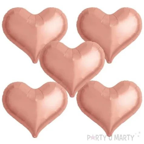 balon foliowy 5 serc rozowe zloto takarakosan 18 5 szt hrt