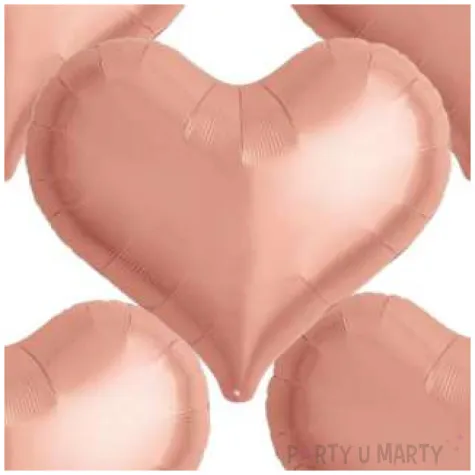 balon foliowy 5 serc rozowe zloto takarakosan 18 5 szt hrt