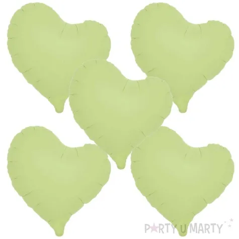 balon foliowy 5 serc zielony takarakosan 14 5 szt hrt