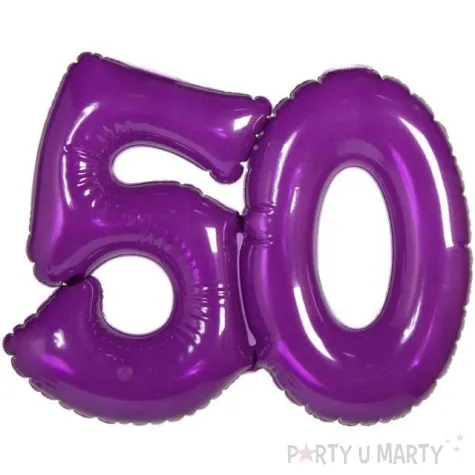 balon foliowy 50 urodziny fioletowy folat 14 dgt