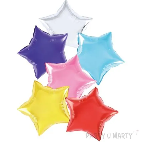 balon foliowy 6 gwiazd partypal 18 str zestaw