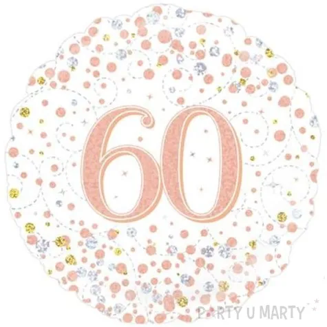 balon foliowy 60 urodziny white oaktree 18 rnd