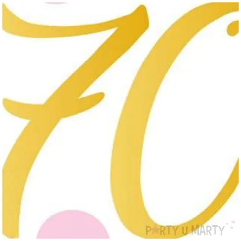 balon foliowy 70 urodziny grochy zlote rozowy qualatex 18 rnd