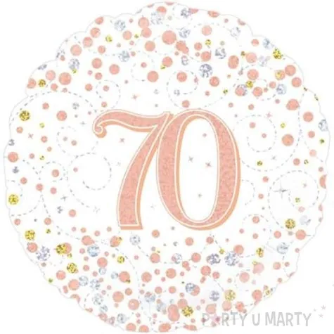 balon foliowy 70 urodziny white oaktree 18 rnd