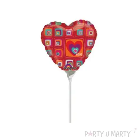 balon foliowy 9 hrt funky squares 1 szt