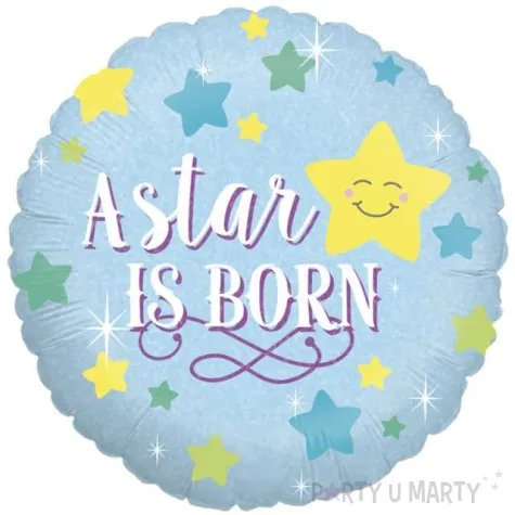 balon foliowy a star is born gwiazdki holo betallic 18 rnd