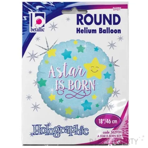 balon foliowy a star is born gwiazdki holo betallic 18 rnd