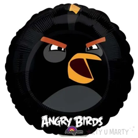 balon foliowy angry birds black bomb amscan 9 rnd