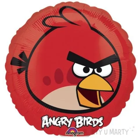 balon foliowy angry birds red amscan 9 rnd