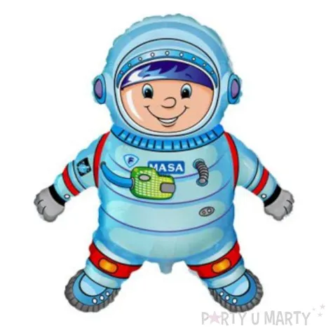 balon foliowy astronauta blekitny flexmetal 14 shp