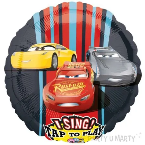 balon foliowy auta cars 3 grajacy amscan 28 rnd