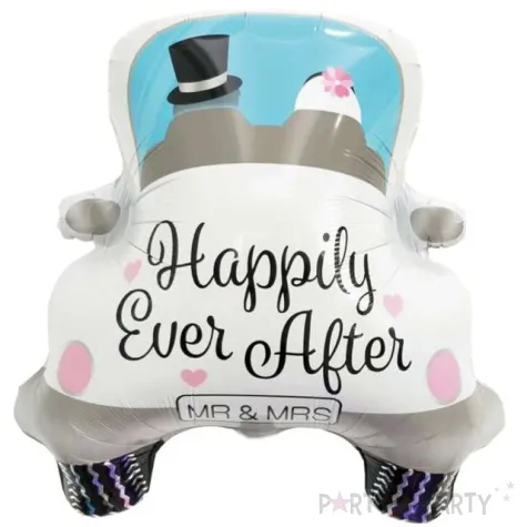 balon foliowy auto slubne bialy partypal 24 shp