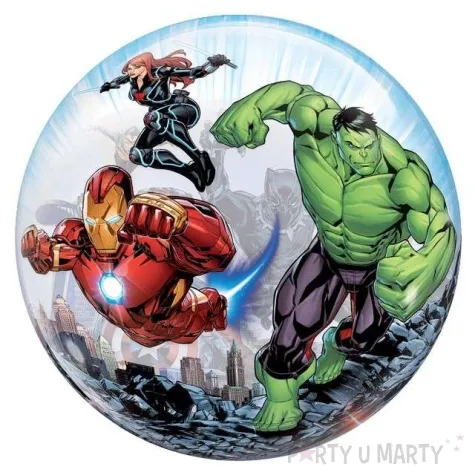 balon foliowy avengers qualatex bubbles 22 orb