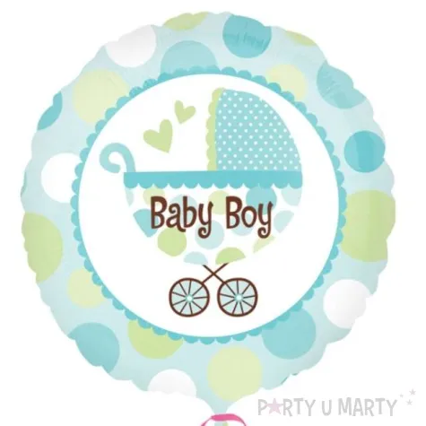 balon foliowy baby boy baby shower amscan 9 rnd