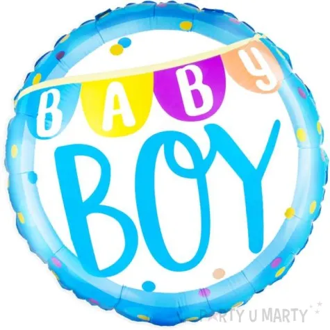 balon foliowy baby boy baner partypal 18 rnd