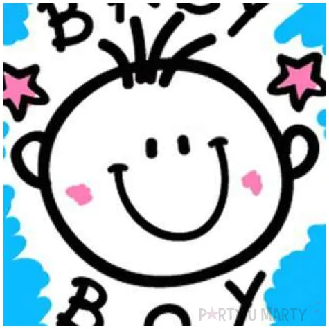 balon foliowy baby boy flexmetal 18 rnd