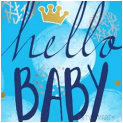 balon foliowy baby boy flexmetal 18 rnd