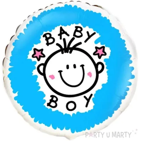 balon foliowy baby boy flexmetal 18 rnd
