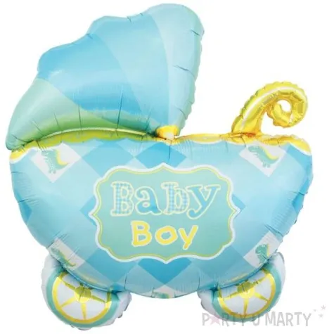 balon foliowy baby boy wozek niebieski godan 24 shp