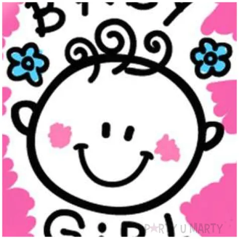 balon foliowy baby girl flexmetal 18 rnd