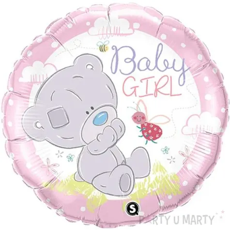 balon foliowy baby girl misiu qualatex 18 rnd