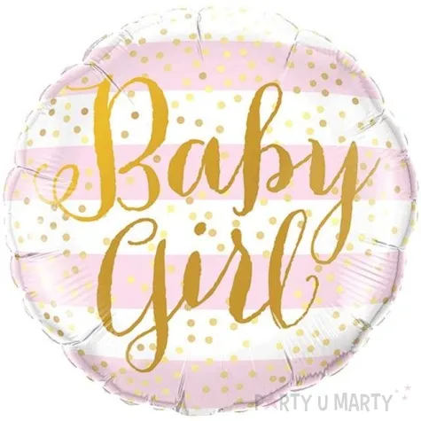 balon foliowy baby girl pasy qualatex 9 rnd