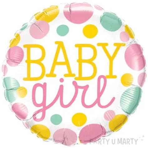 balon foliowy baby girl qualatex 18 rnd