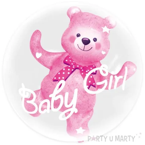 balon foliowy baby girl rozowy mis partypal 27 orb