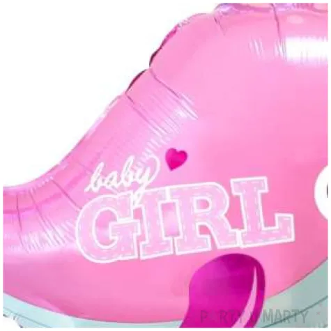 balon foliowy baby girl wieloryb rozowy flexmetal 24 shp