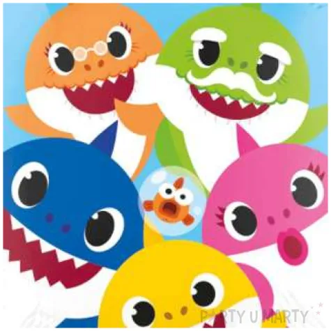 balon foliowy baby shark amscan 18 rnd