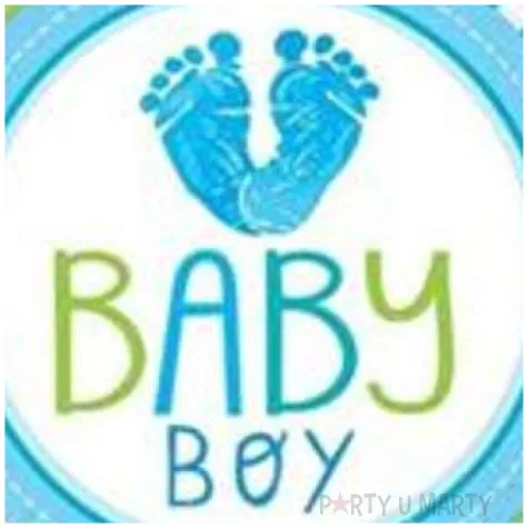 balon foliowy baby shower boy dwustronny qualatex 18 rnd