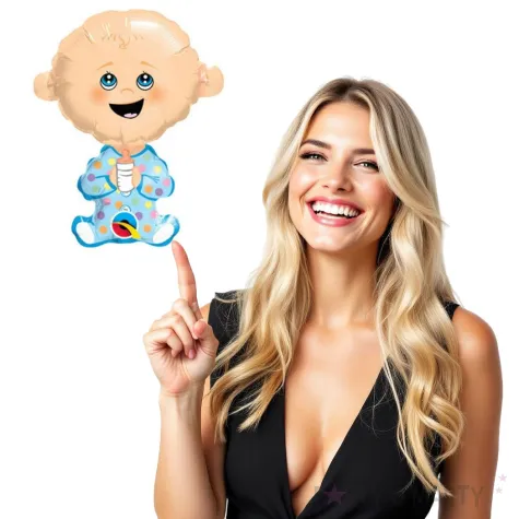 balon foliowy baby shower boy qualatex 14 shp