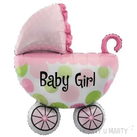 balon foliowy baby shower girl wozek jix 29 shp