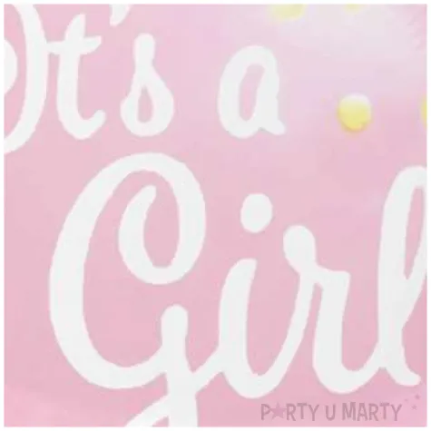 balon foliowy baby shower its a girl rozowy partypal 18 rnd