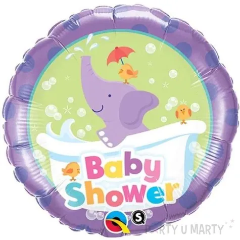 balon foliowy baby shower slonik qualatex 18 rnd