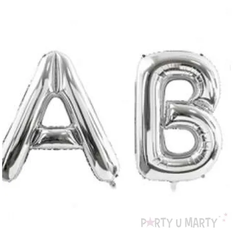 balon foliowy baby srebrny partydeco 34 ltr