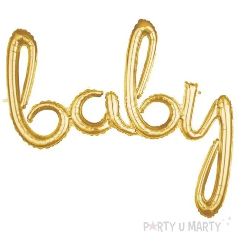 balon foliowy baby zloty amscan 39 shp