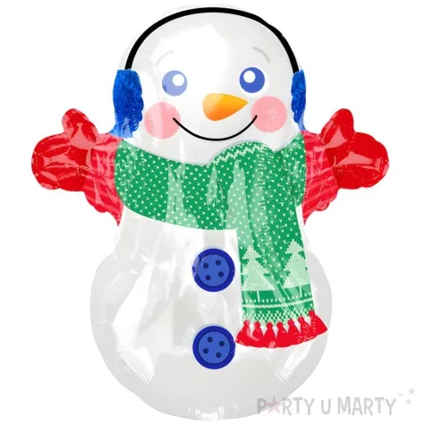 balon foliowy balwanek w czapce amscan 20 shp