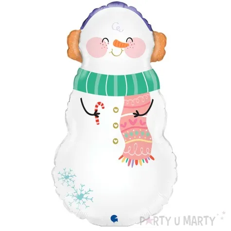 balon foliowy balwanek w szaliku grabo 14 shp