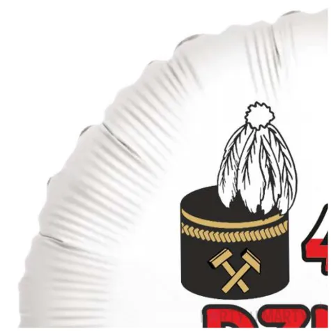 balon foliowy barborka wegiel i czako bialy 18 rnd