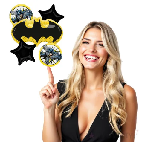 balon foliowy batman bukiet amscan zestaw