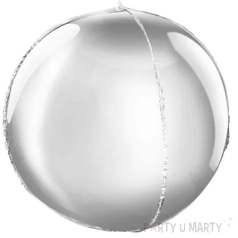 balon foliowy beauty and charm srebrna kula godan 16 orb